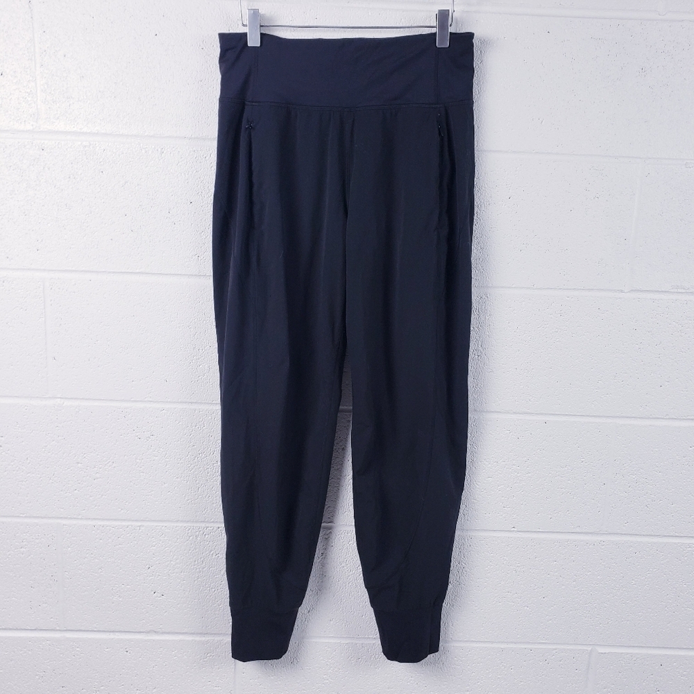 Athleta Distance Jogger Pants Size Small Black Athletic Athleisure Active Travel